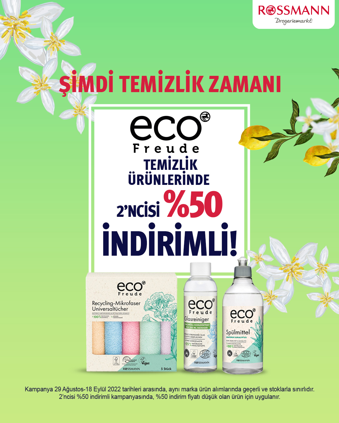 Rossmann’da her şeyin ikincisi yüzde 50 indirimli! Bu fırsatı kaçırmayın! 11 Eylül 2022 fiyat listesi…