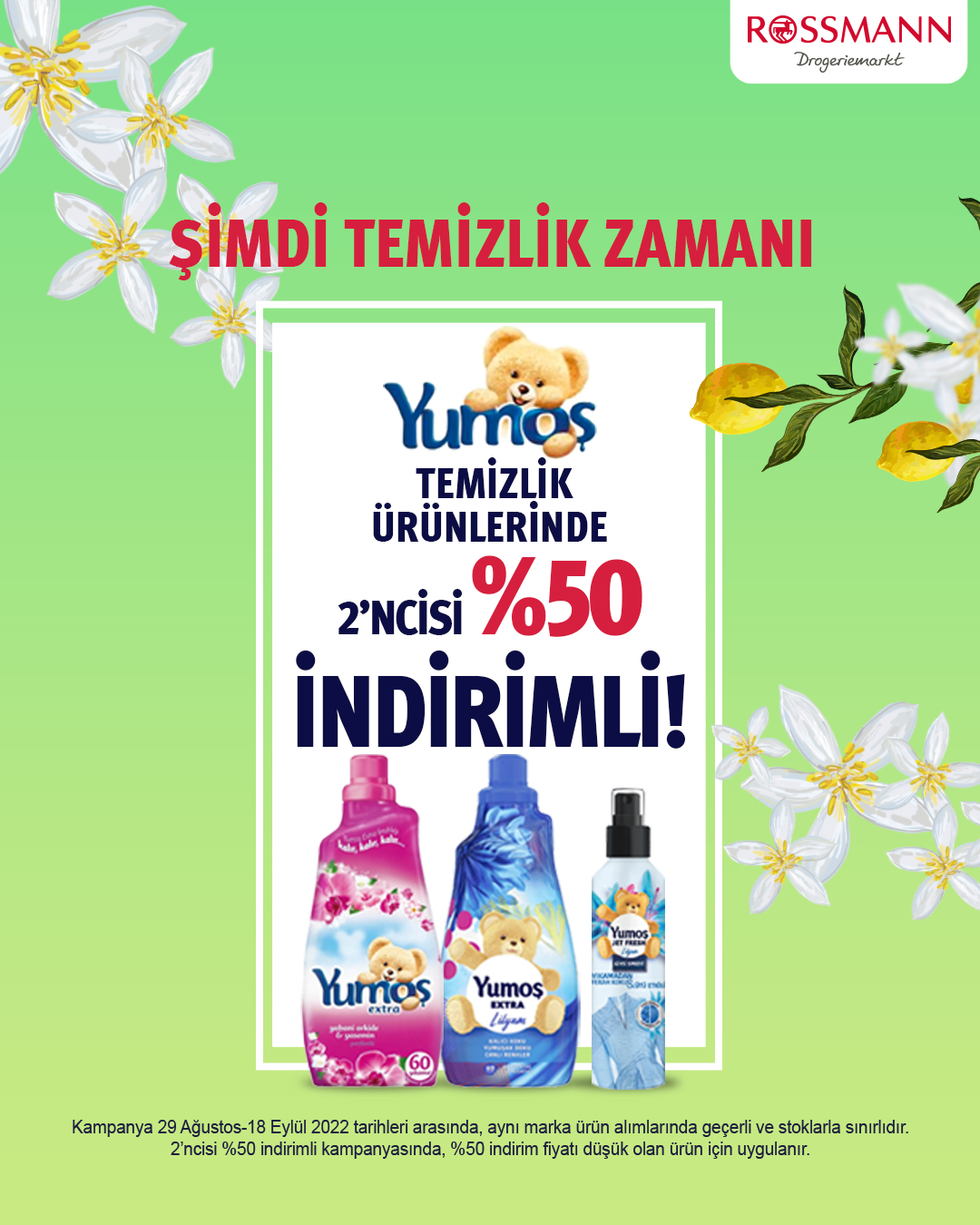 Rossmann’da her şeyin ikincisi yüzde 50 indirimli! Bu fırsatı kaçırmayın! 11 Eylül 2022 fiyat listesi…