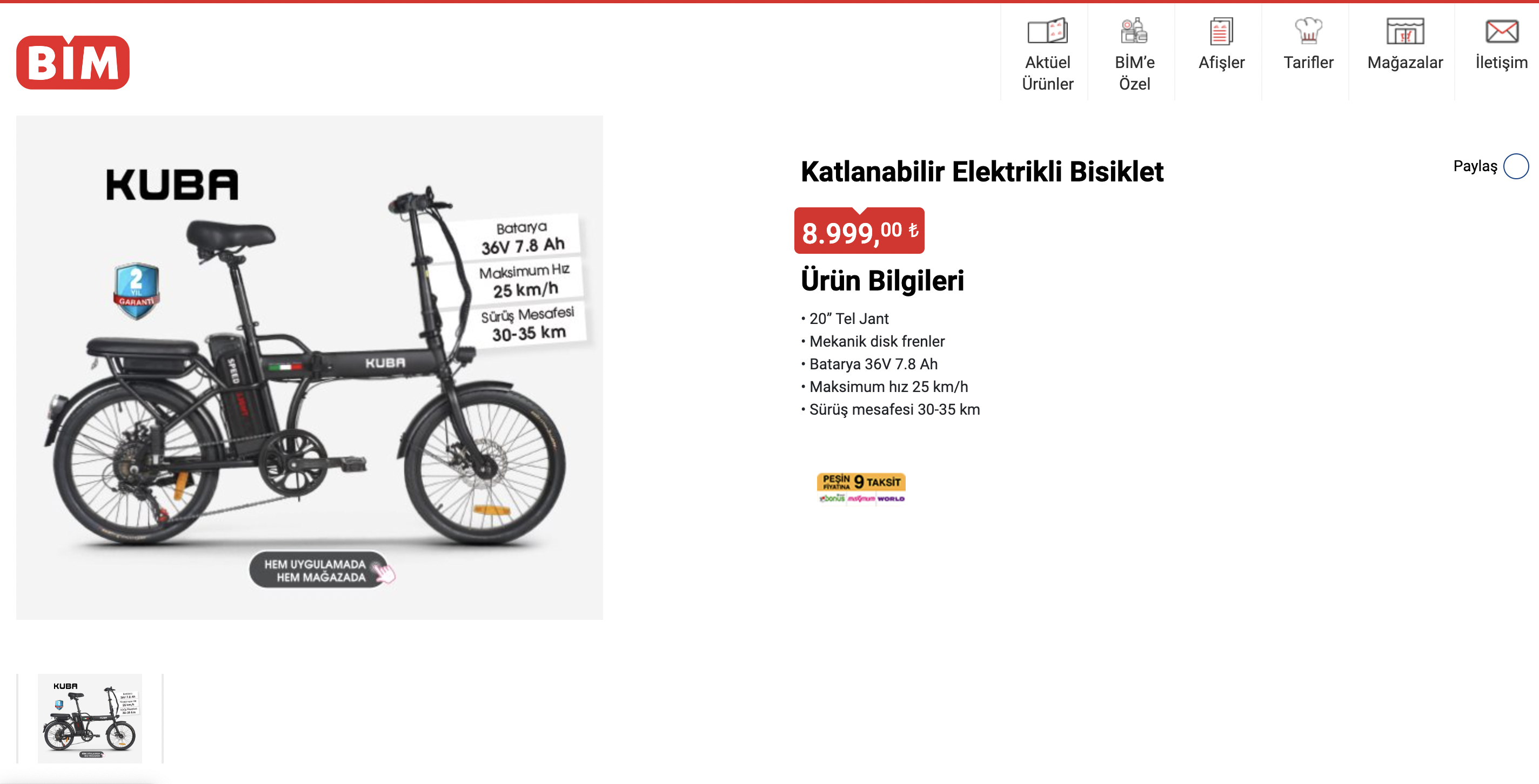 Elektrikli bisiklette kaçırılmayacak fırsat! BİM’den dev kampanya! İşte 12 Eylül 2022 fiyat listesi…