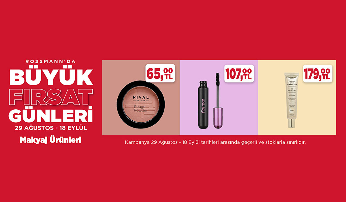 Rossmann’da büyük fırsat günleri başladı! Tüm kategorilerde %50 indirim… Rossmann 14 Eylül 2022 fiyat listesi…