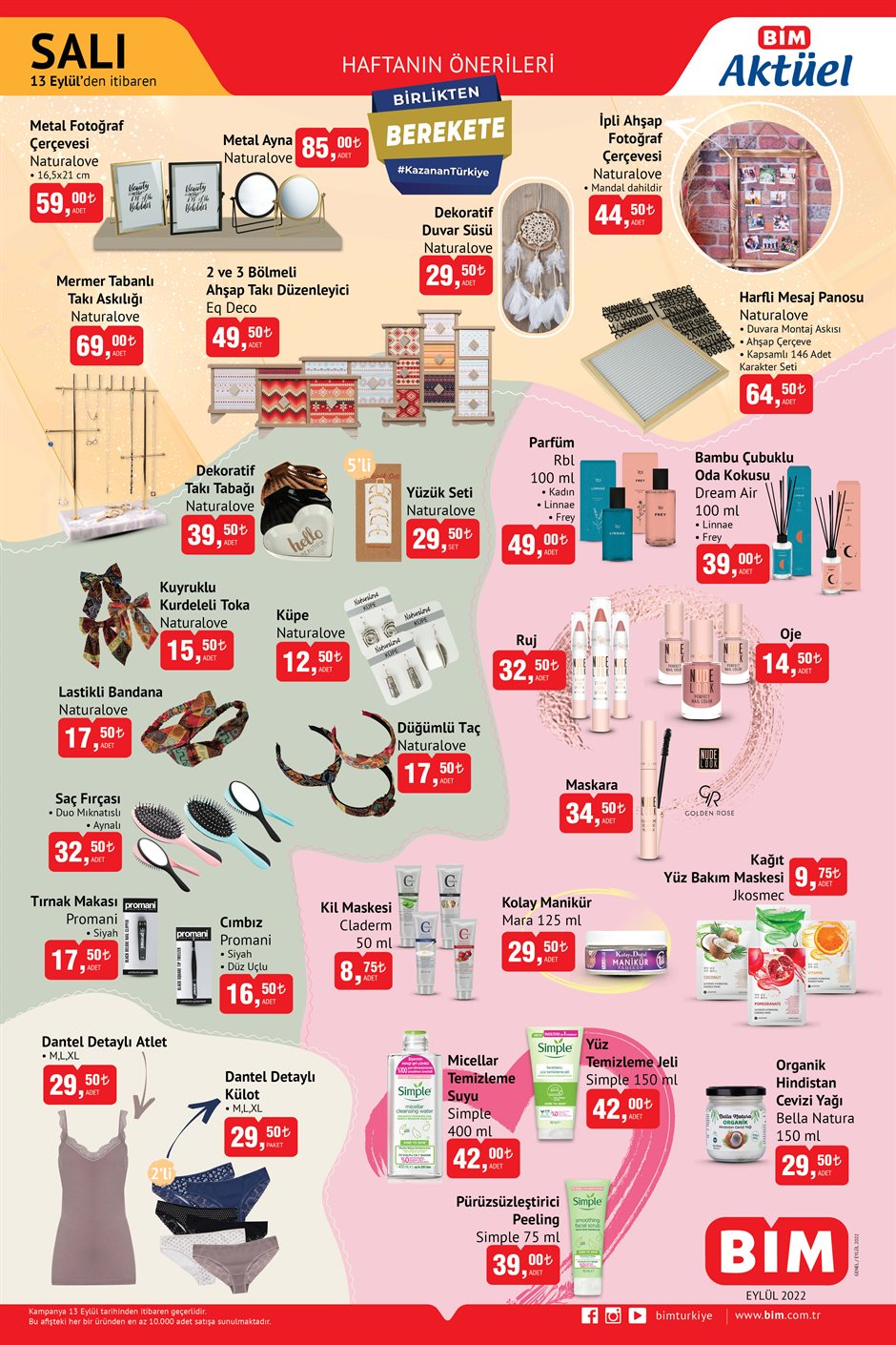 BİM’den kişisel bakım festivali! Pek çok üründe indirim… BİM 14 Eylül 2022 fiyat listesi…