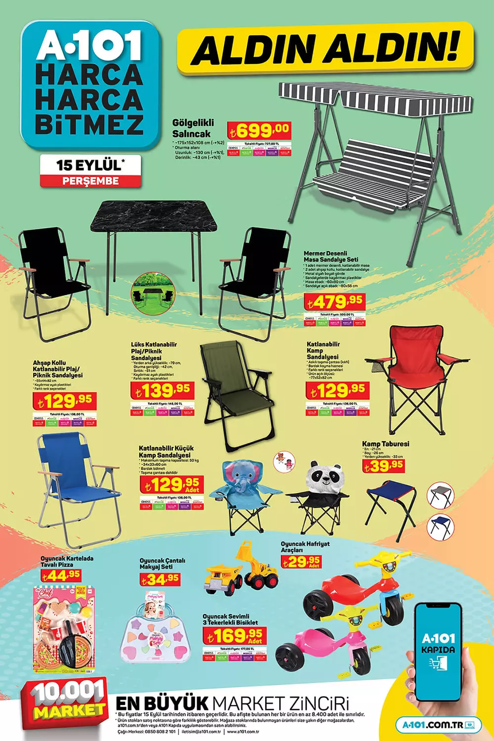 A101 15 Eylül Perşembe kataloğu 2022! Bu hafta A101 de neler indirimde? İşte 15 Eylül 2022 fiyat listesi...