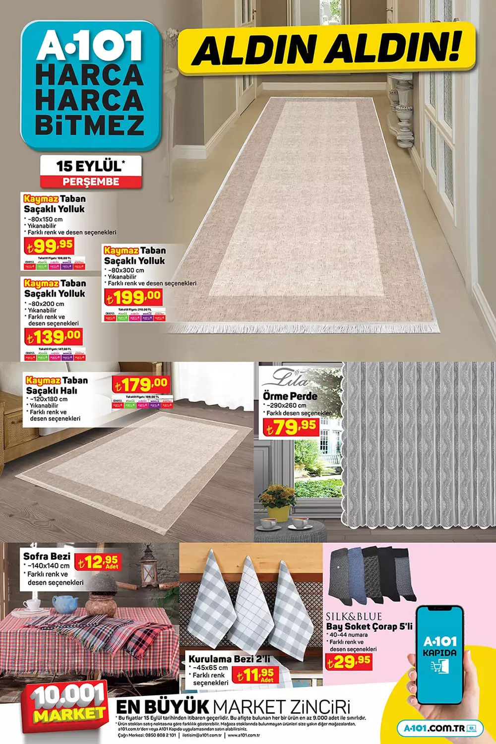 A101 15 Eylül Perşembe kataloğu 2022! Bu hafta A101 de neler indirimde? İşte 15 Eylül 2022 fiyat listesi...
