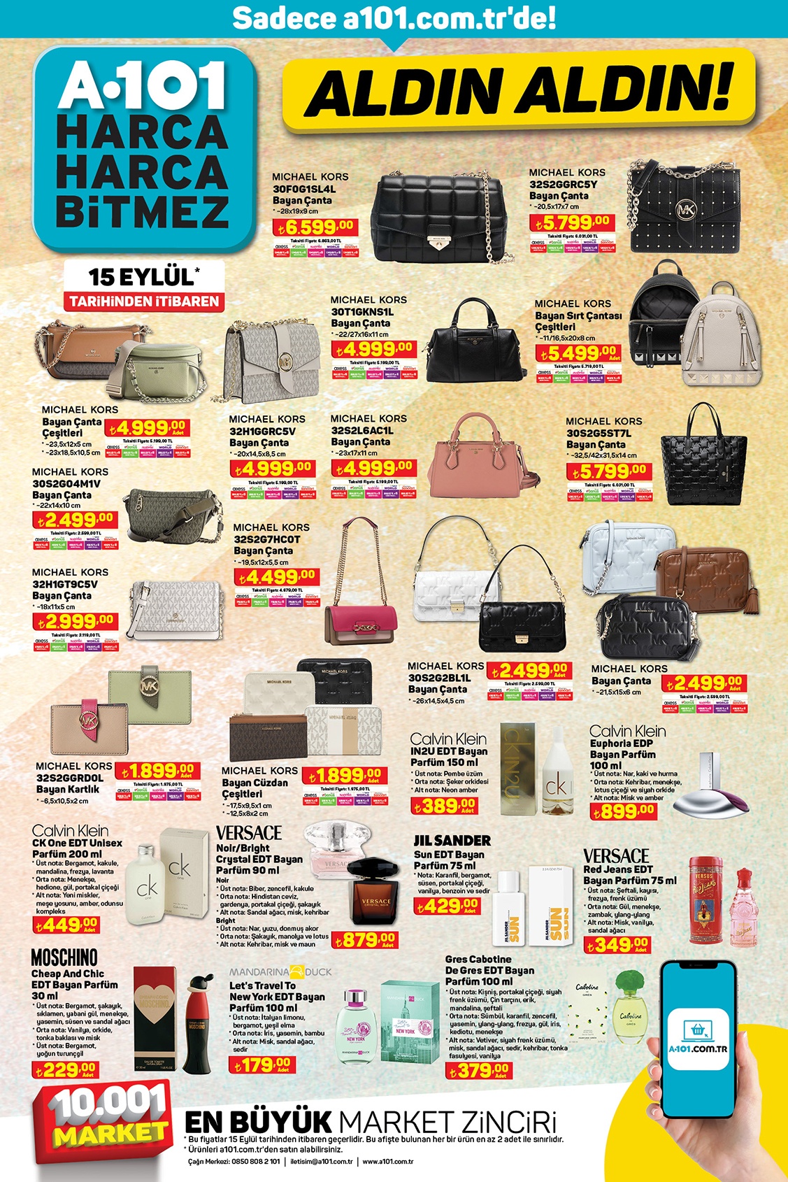 A101 de Michael Kors çanta ve saatler satışa çıktı! Değeri asgari ücretten fazla!