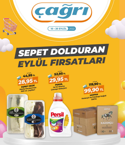 Sucuktan tereyağına, pirinçten zeytinyağına her şey indirimde! Çağrı Market 16 Eylül 2022 fiyat listesi....