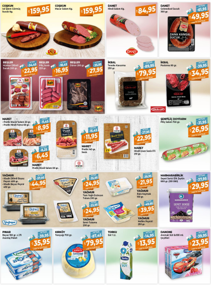 Sucuktan tereyağına, pirinçten zeytinyağına her şey indirimde! Çağrı Market 16 Eylül 2022 fiyat listesi....