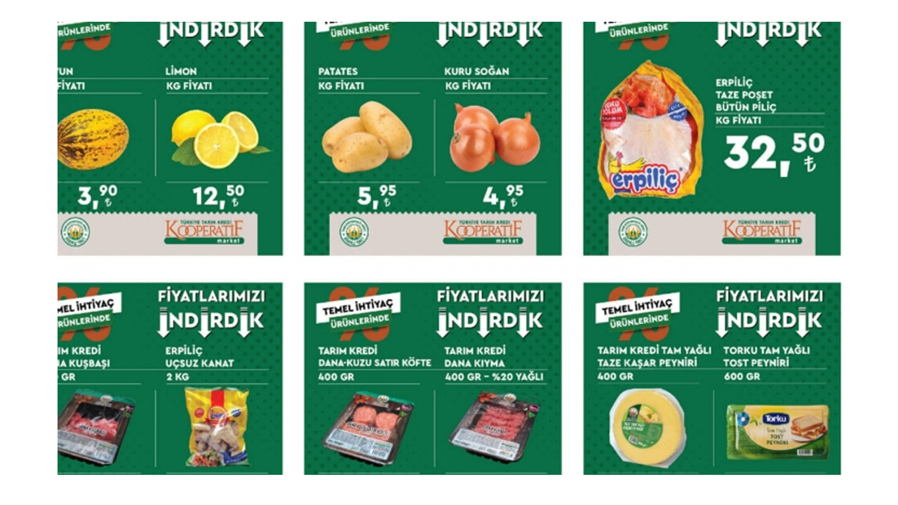 Tarım Kredi de çay, ayçiçek yağı ve ette dip fiyatlar! İşte 16 Eylül 2022 fiyat listesi...