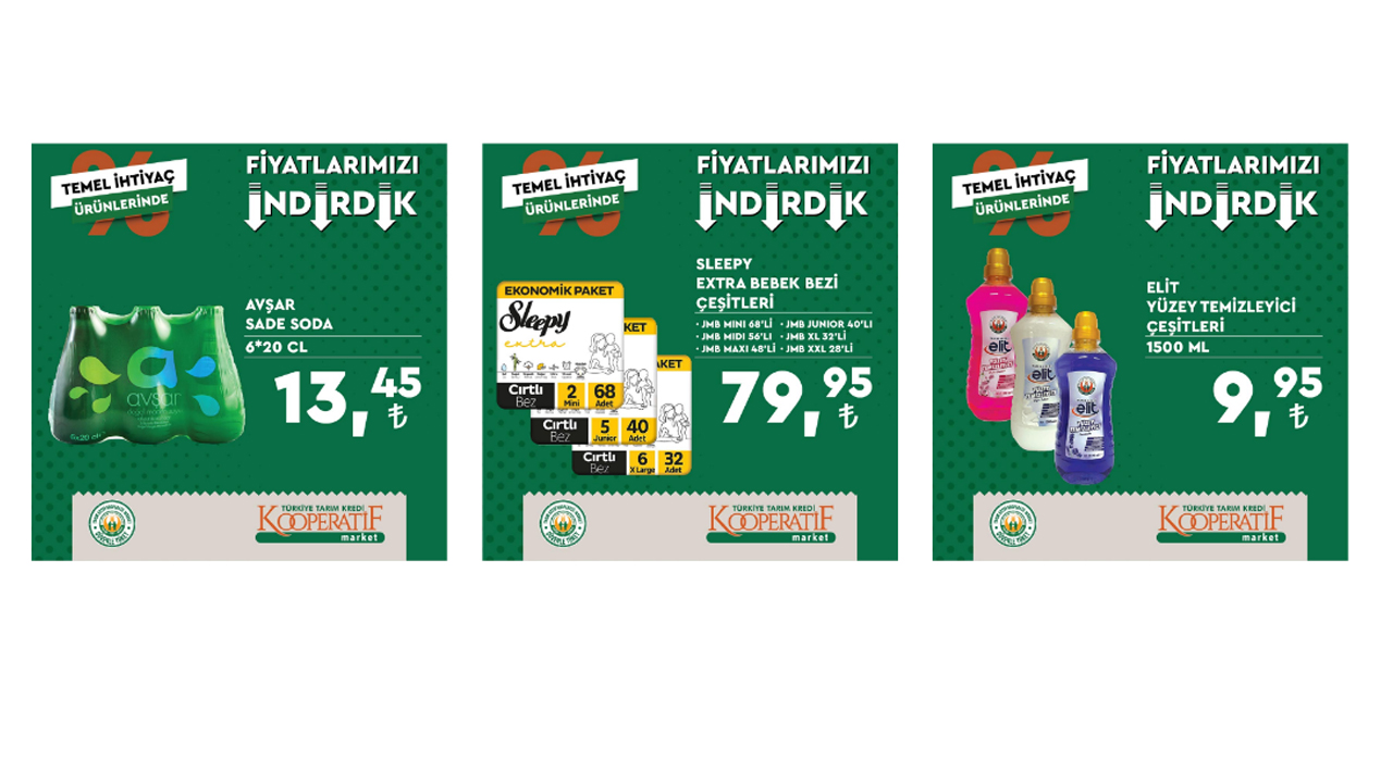 Tarım Kredi de çay, ayçiçek yağı ve ette dip fiyatlar! İşte 16 Eylül 2022 fiyat listesi...