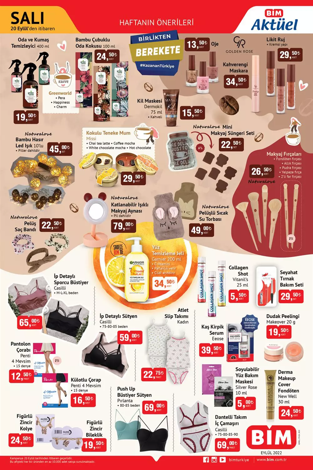 BİM Salı kataloğunda Birlikten Berekete kampanyası! İşte 20 Eylül 2022 fiyat listesi