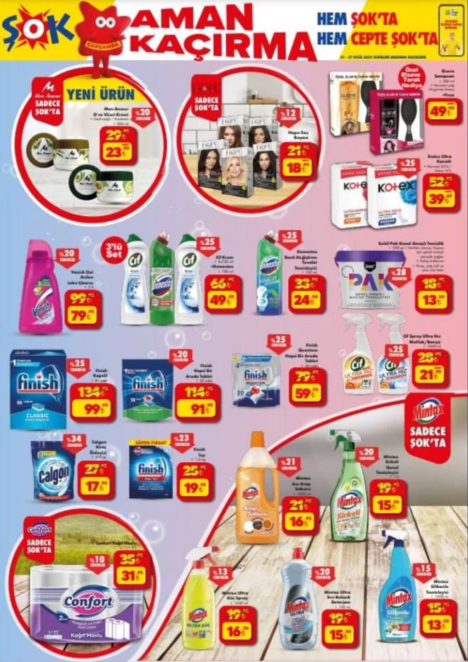 Şok market ten 7 sayfalık indirim! İşte 21-27 Eylül fiyat listesi...