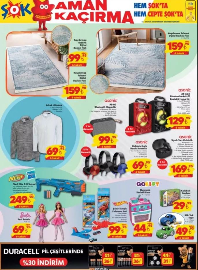 Şok market ten 7 sayfalık indirim! İşte 21-27 Eylül fiyat listesi...