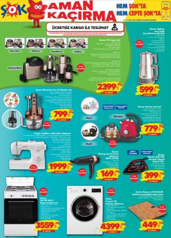 Şok market ten 7 sayfalık indirim! İşte 21-27 Eylül fiyat listesi...