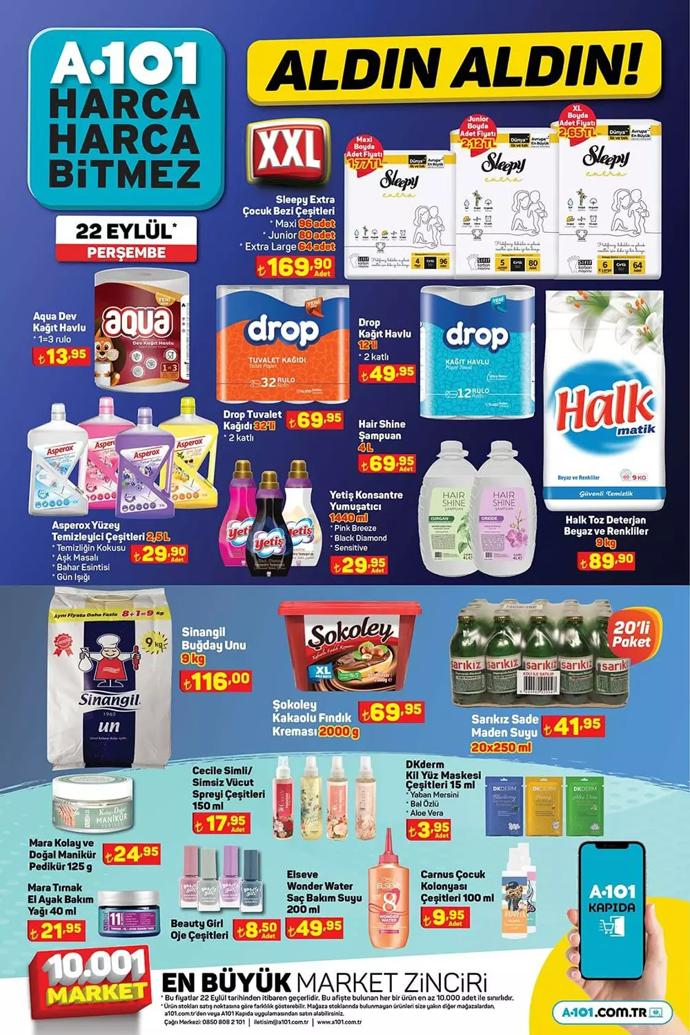 A101 Perşembe kataloğunda televizyon ve cep telefonunda şok ucuzluk! İşte A101 22 Eylül 2022 fiyat listesi...