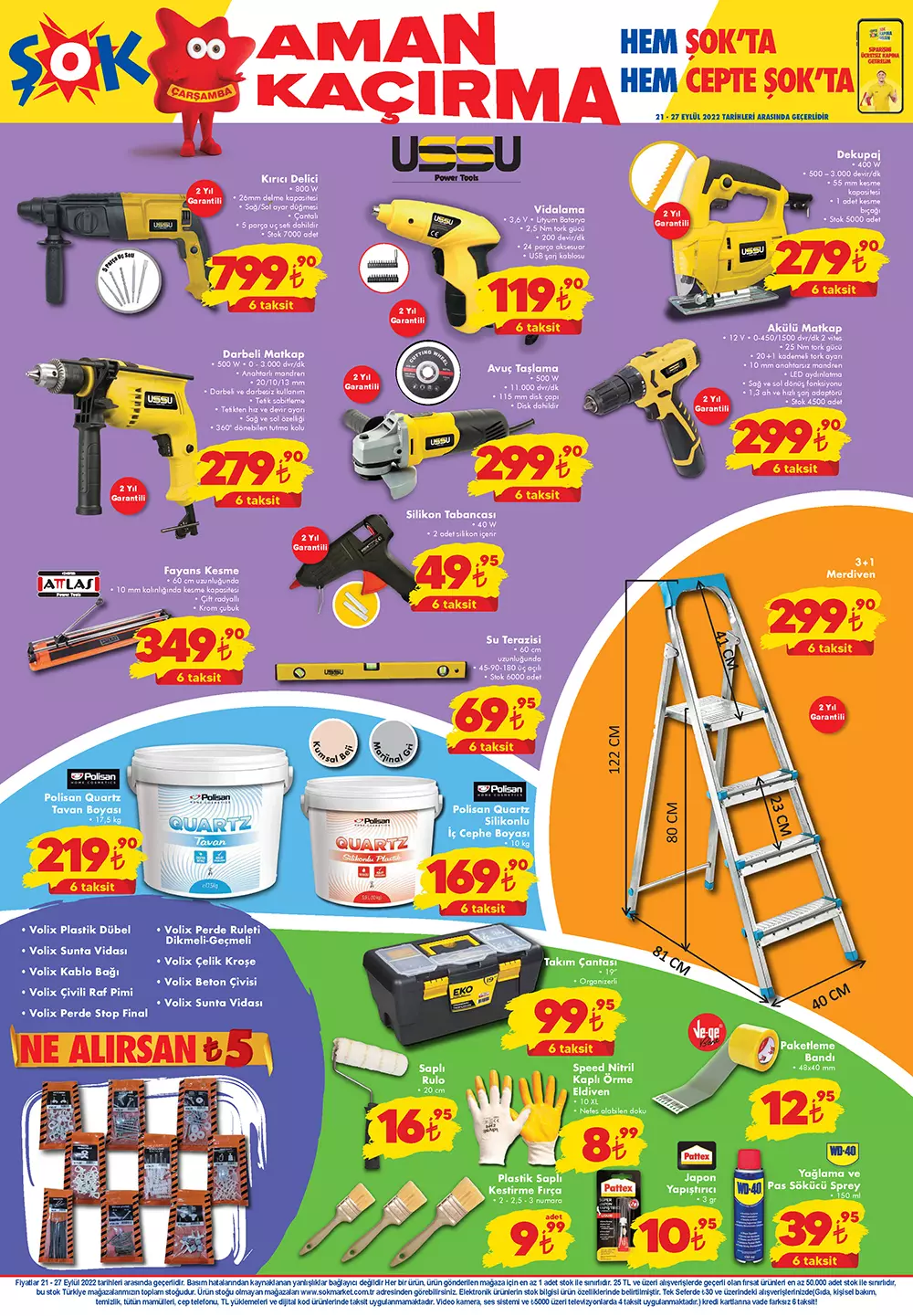 ŞOK Market Çarşamba kataloğunda şok indirim! İşte 21 Eylül 2022 fiyat listesi