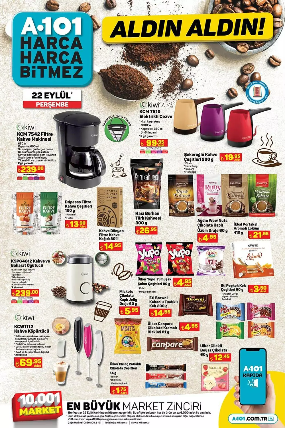 A101 22 Eylül aktüel ürünler kataloğu! A101 indirimli ürünler bugün raflarda! Yetişen kapacak!