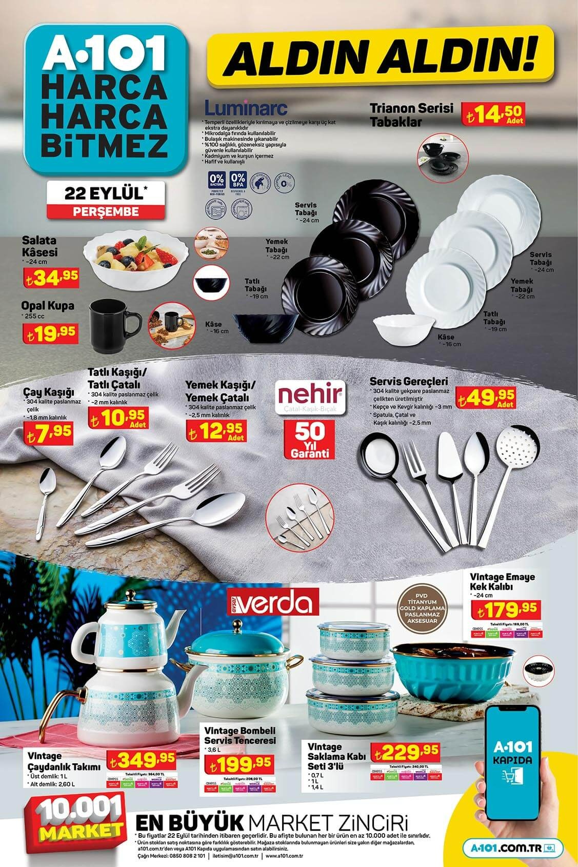 Stanley termoslarda, küçük ev aletlerinde A101 hafta sonu indirimi! A101, 23 Eylül 2022 fiyat listesi!