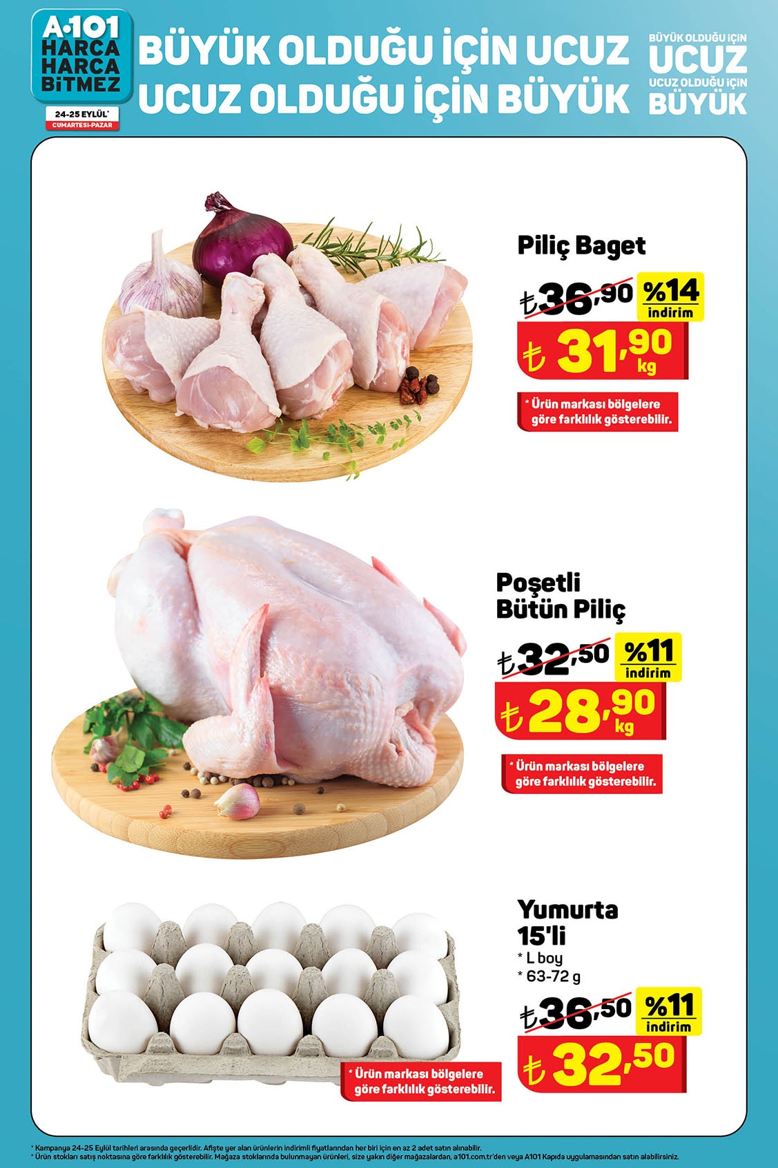 A101 de tavuk ve yumurta indirimi! Fiyatlar dip yaptı, yetişen alacak! İşte 25 Eylül 2022 fiyat listesi