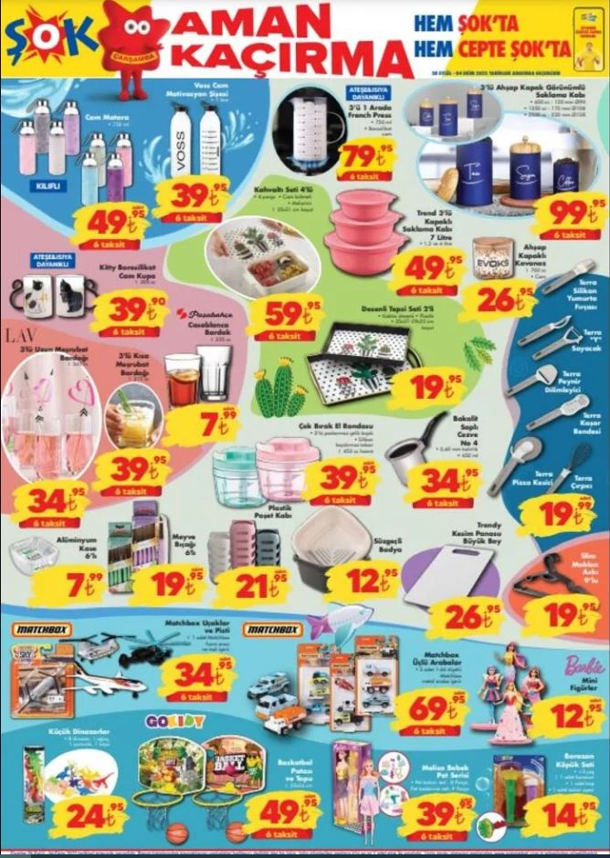 Şok marketten 6 sayfalık indirim! İşte 28 Eylül-4 Ekim fiyat listesi