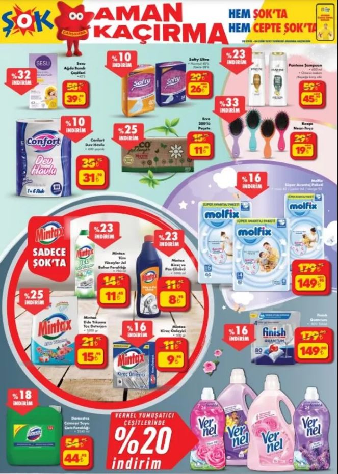 Şok marketten 6 sayfalık indirim! İşte 28 Eylül-4 Ekim fiyat listesi