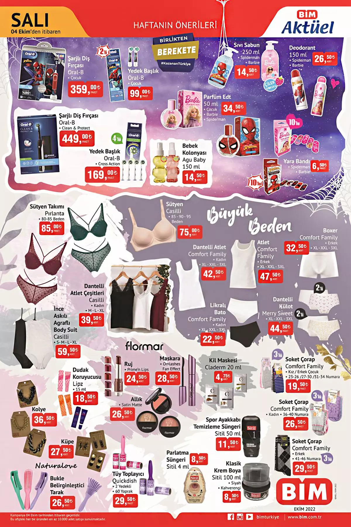 BİM e Oral B şarjlı diş fırçası, Finish bulaşık deterjanı geliyor! İşte BİM indirim kataloğu 4 Ekim 2022 fiyat listesi