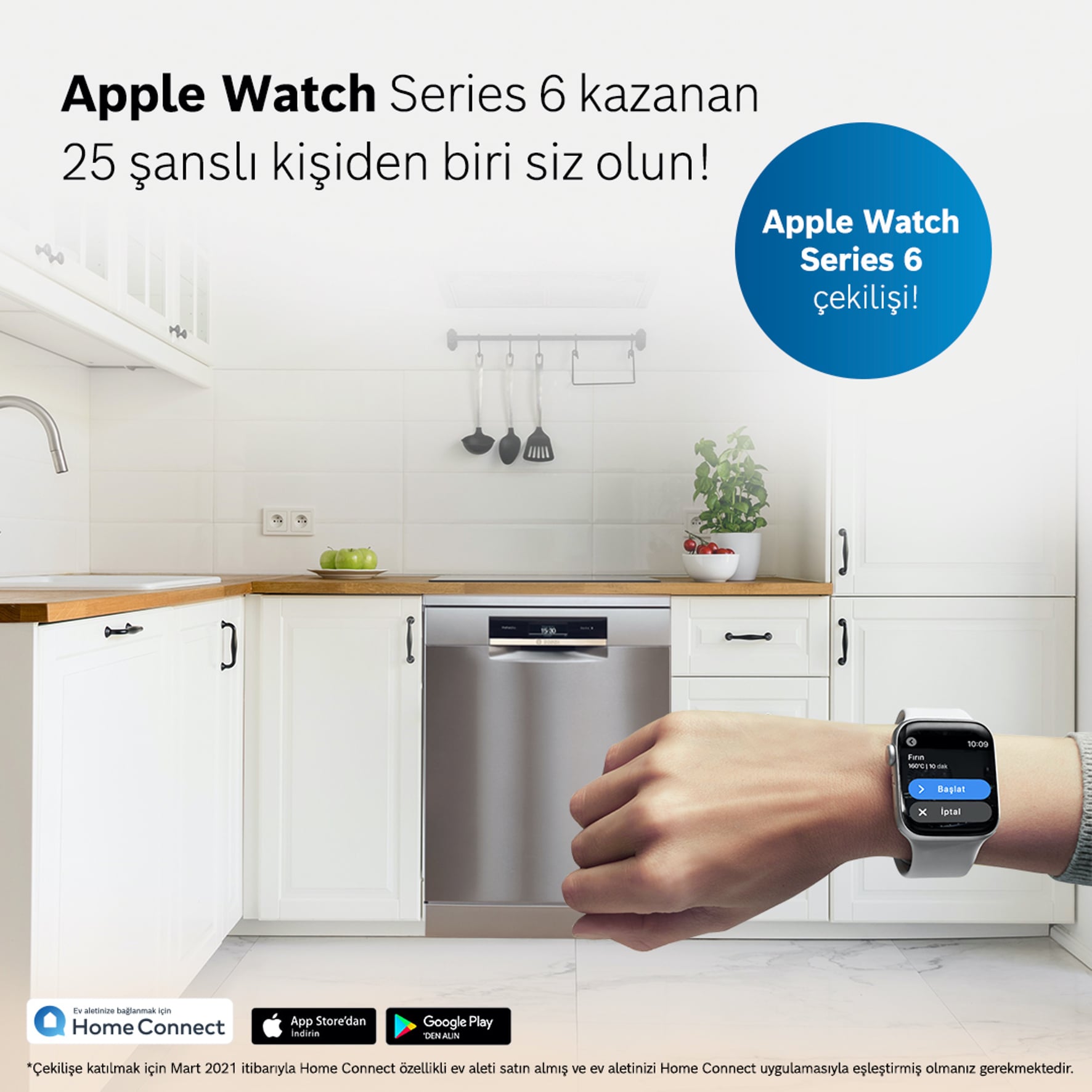 Bosch’dan buzdolabı alın Apple Watch kazanma şansınız olsun! İşte Bosch Home Connect 29 Eylül 2022 fiyat listesi..