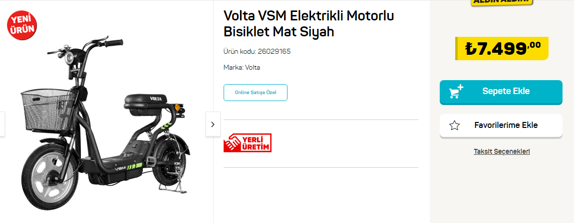 A101’de Volta elektrikli, motorlu bisiklet satışta! Bu fırsat kaçmaz! İşte 29 Eylül 2022 fiyat listesi