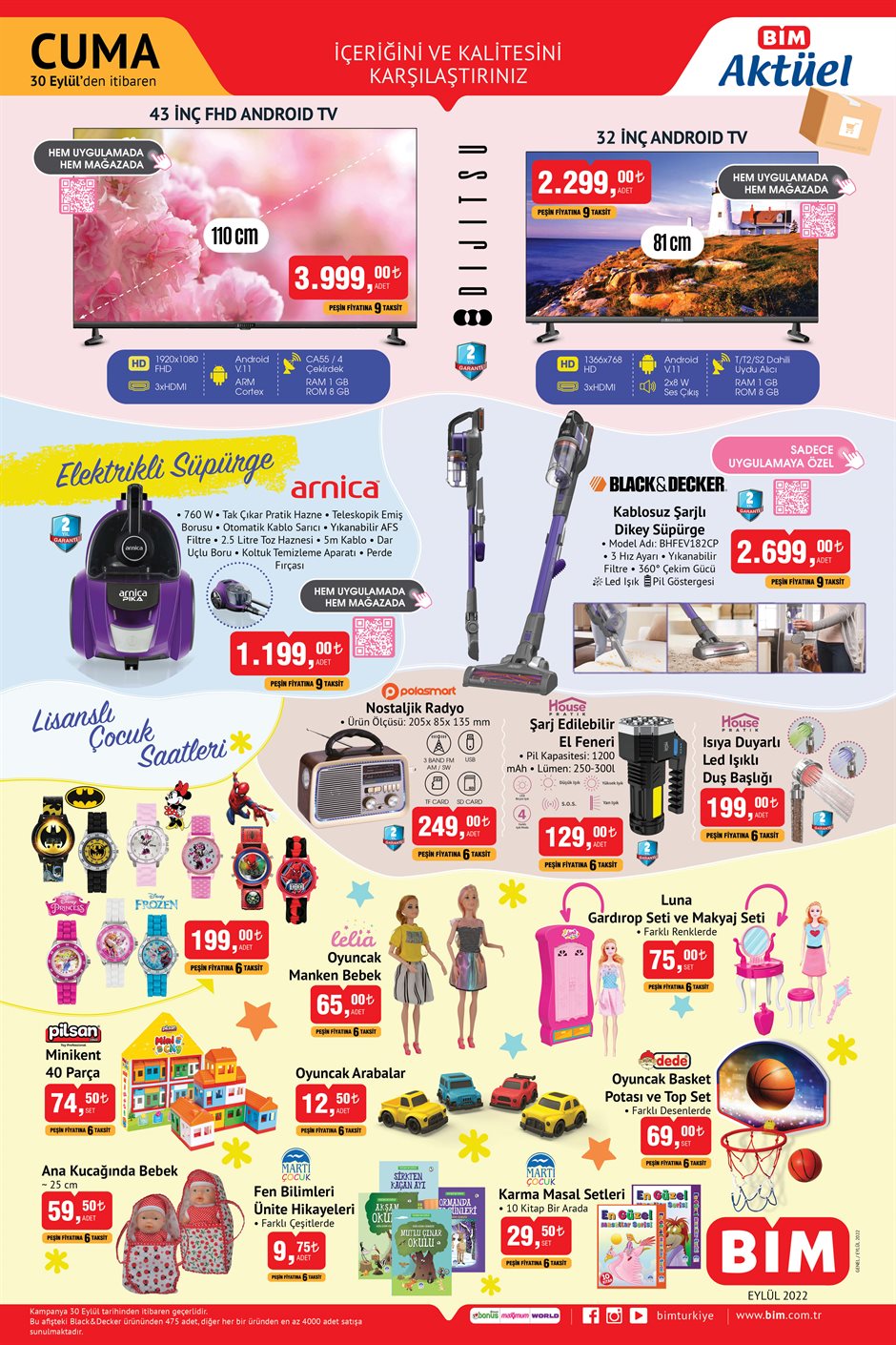 Peşin fiyatına 6 taksitli çeyiz ürünleri bugün BİM’de! BİM 30 Eylül 2022 fiyat listesi