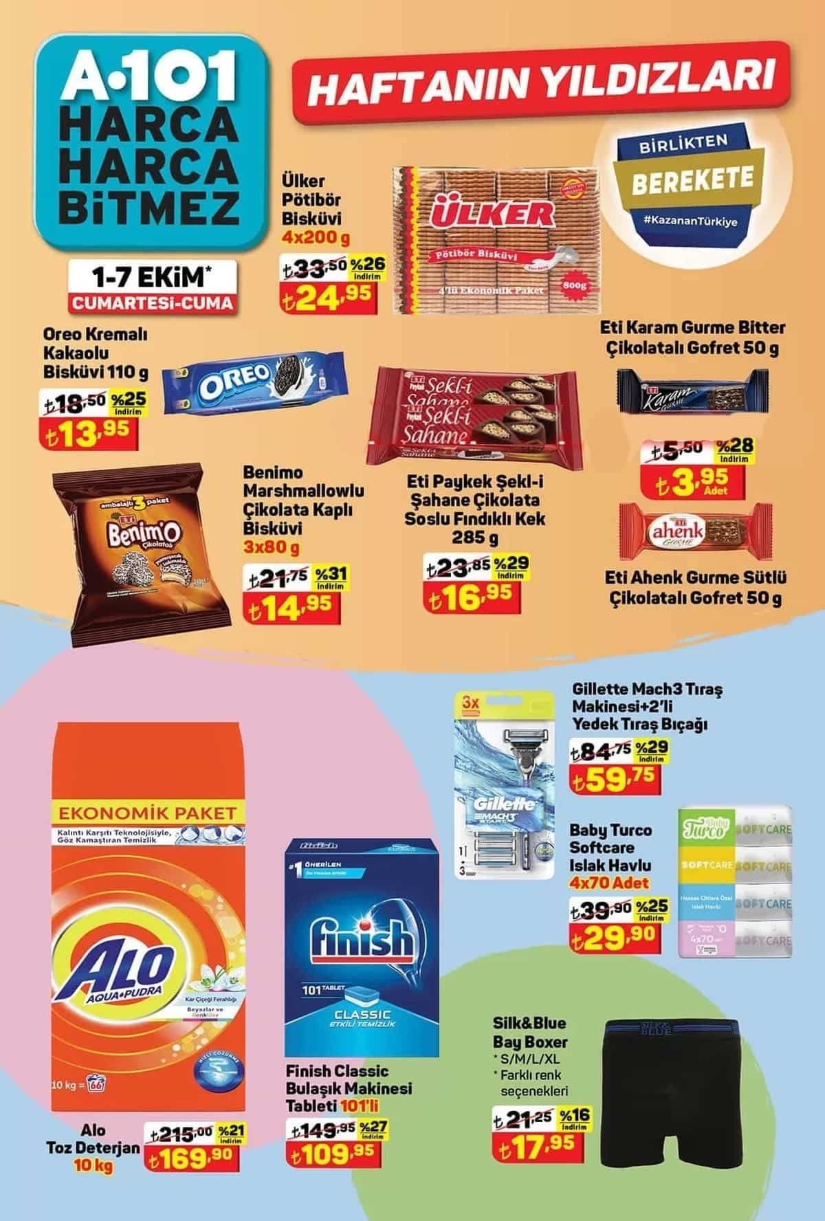 A101 indirim bombasını patlattı! Fiyatı 215 TL olan toz deterjan 170 TL ye düştü! İşte 1 Ekim 2022 fiyat listesi...