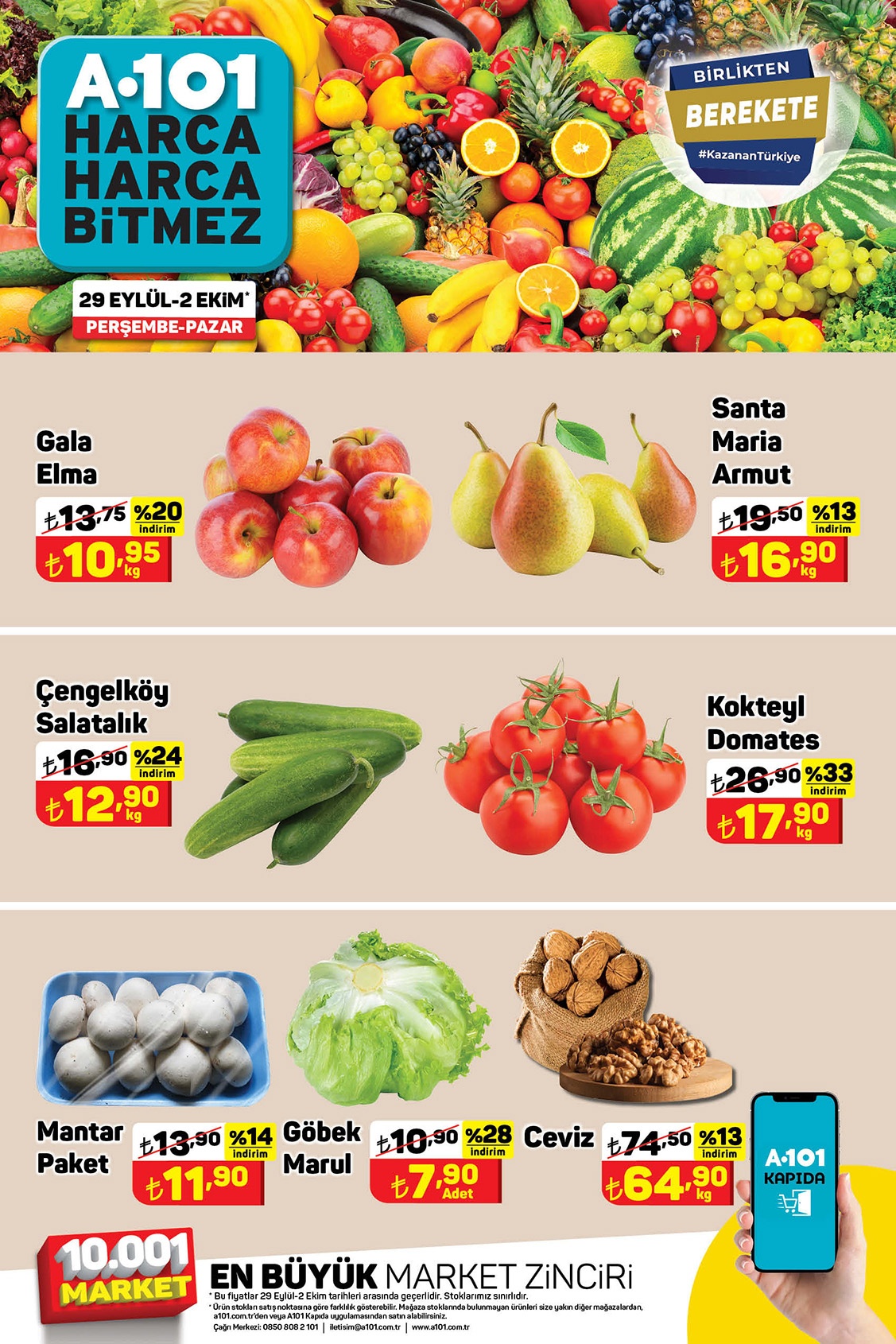 A101 bomba indirimi patlattı! Toz şeker, tereyağı, kaşar, sebze ve meyvede dev kampanya! 1 Ekim 2022 fiyat listesi