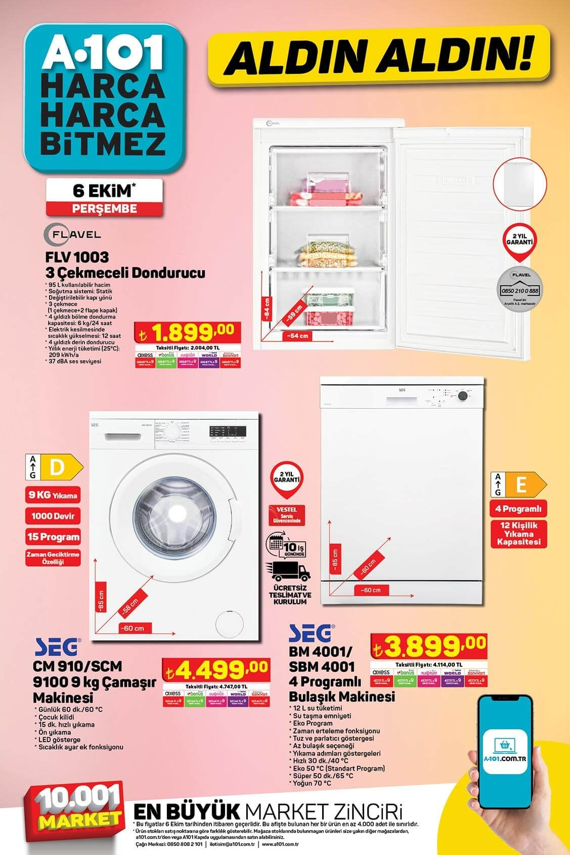 A101 aktüel kataloğunda ucuz fiyatlı çeyiz ürünleri! İşte A101 6 Ekim 2022 fiyat listesi