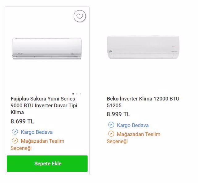 Yaz biterken klima fiyatları ne durumda? İşte 10 bin TL altı klimalar!