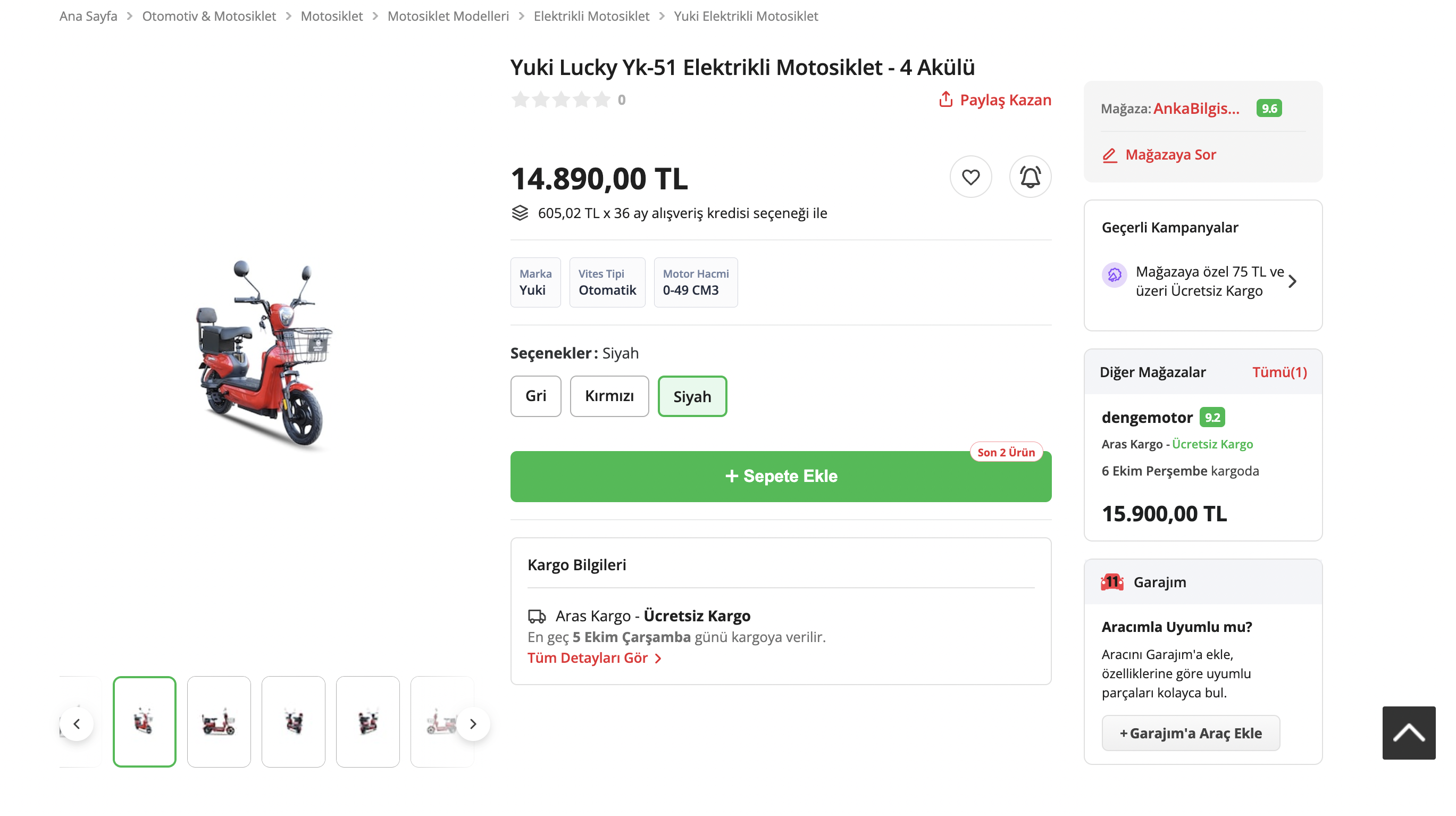 Elektrikli bisiklette kaçırılmayacak fırsat! İşte Yuki Lucky’nin 2 Ekim 2022 fiyat listesi…