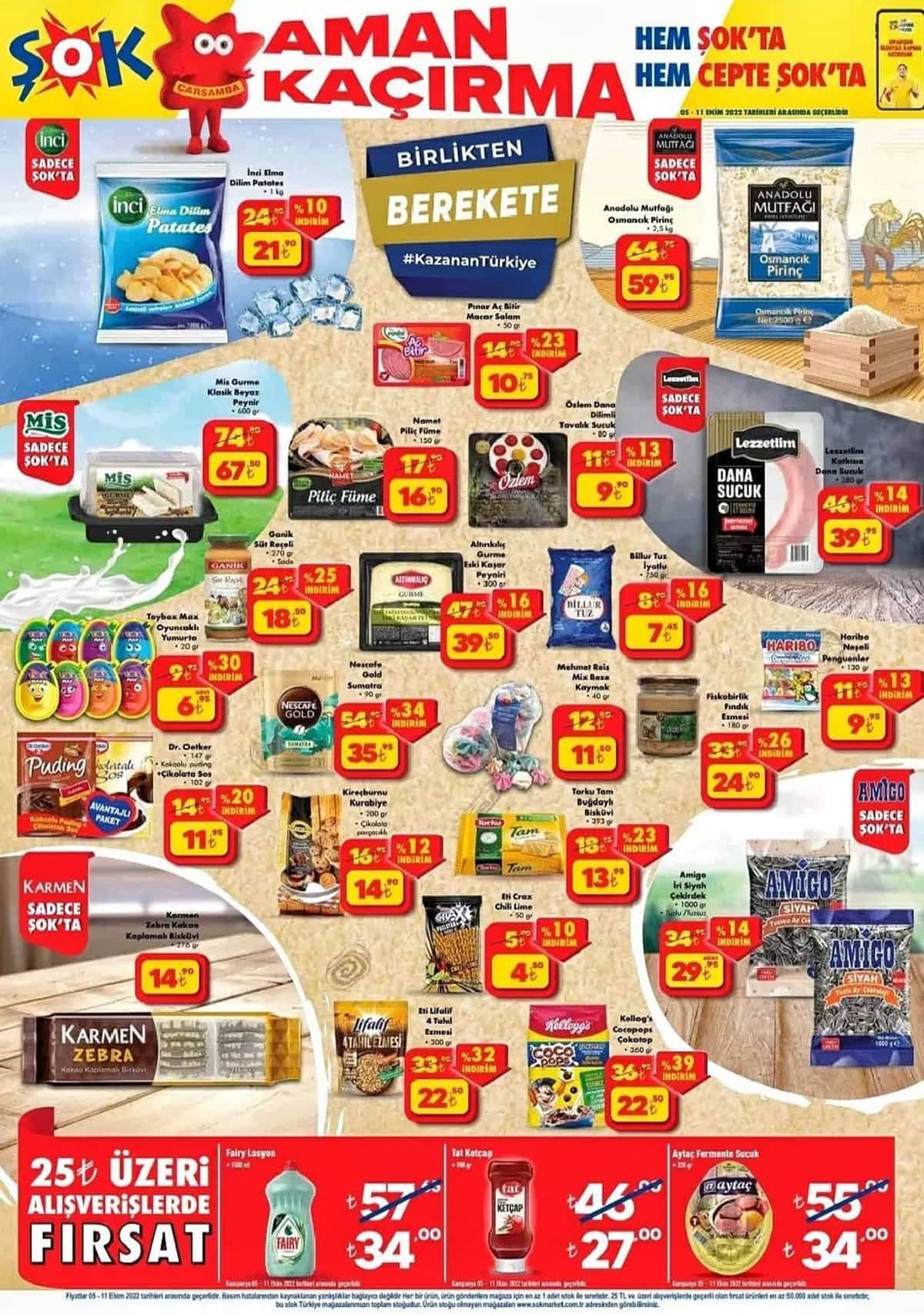 ŞOK Market yüzde 40 a varan indirimi patlattı! Duyan yarın ŞOK a koşacak! ŞOK 5 Ekim 2022 fiyat listesi