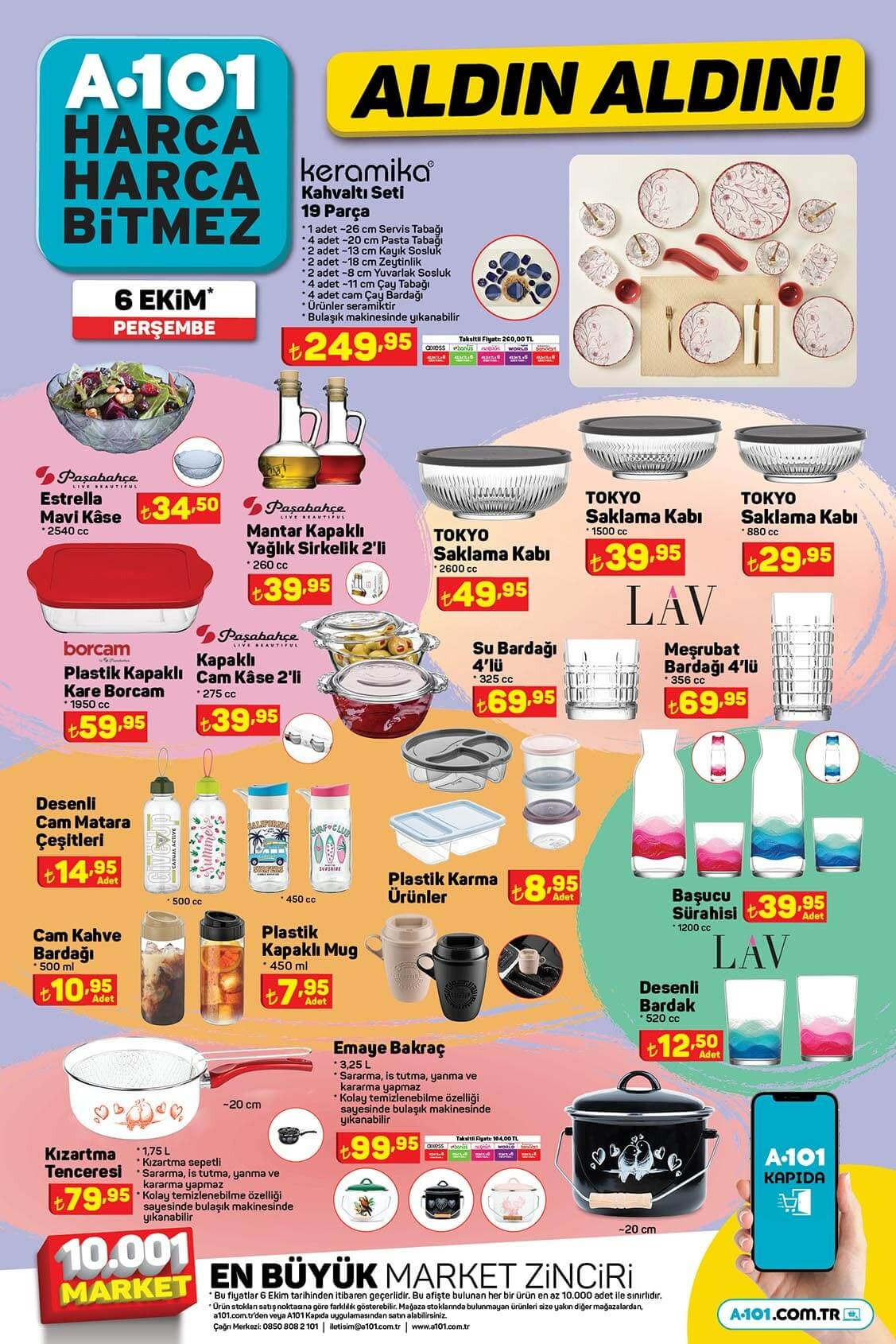 A101 indirimli aktüel kataloğunda Aldın Aldın kampanyası! 3 lü koltukta 8 taksit fırsatı! a101 6 Ekim 2022 fiyat listesi