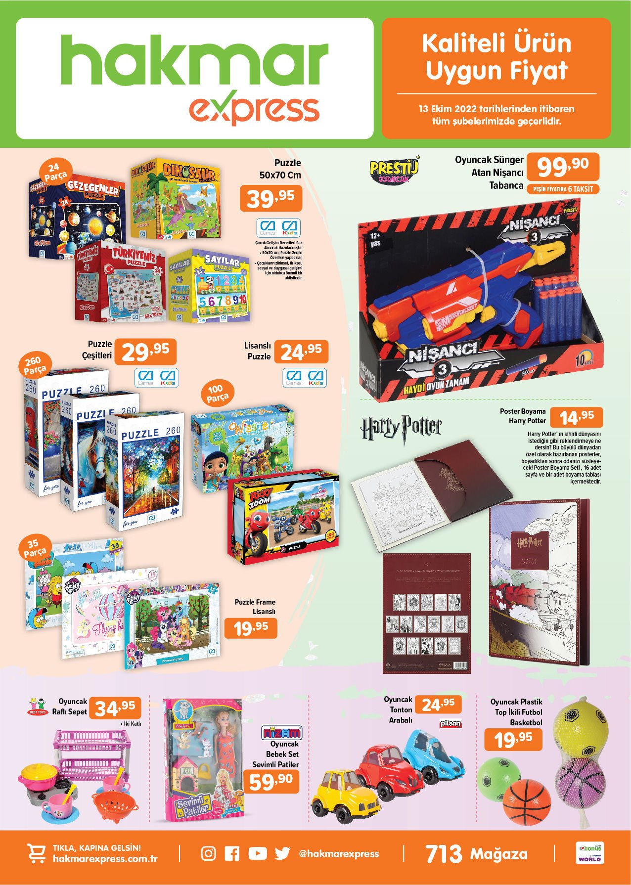 Hakmar Express’te büyük indirim! İşte 13 Ekim 2022 fiyat listesi…