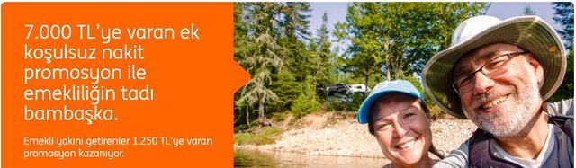 ING’ye emekli yakınını getir tam 1.250 TL’yi götür!