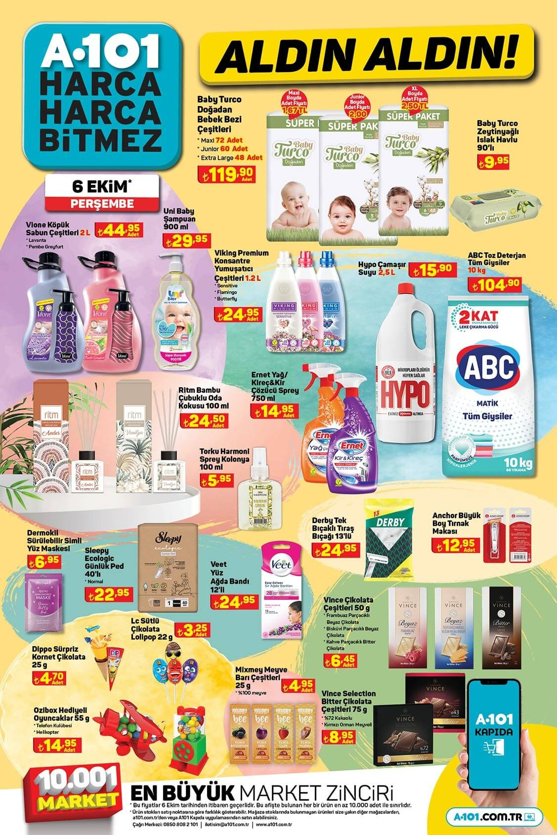 A101 Perşembe indirimli aktüel ürünler bugün raflarda! İşte A101 kataloğu 6 Ekim 2022 fiyat listesi...