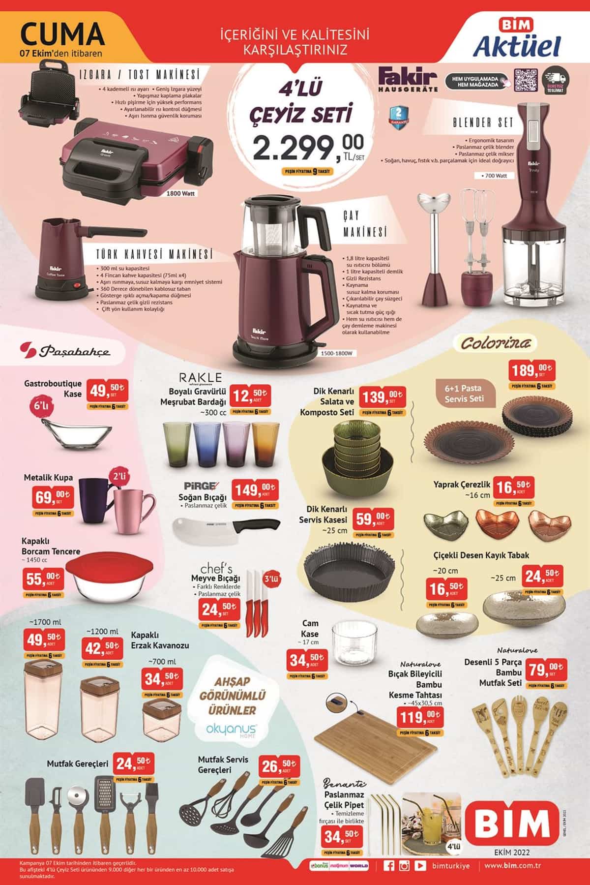 BİM online aktüel indirimli kataloğu belli oldu! BİM kataloğu 7 Ekim 2022 fiyat listesi