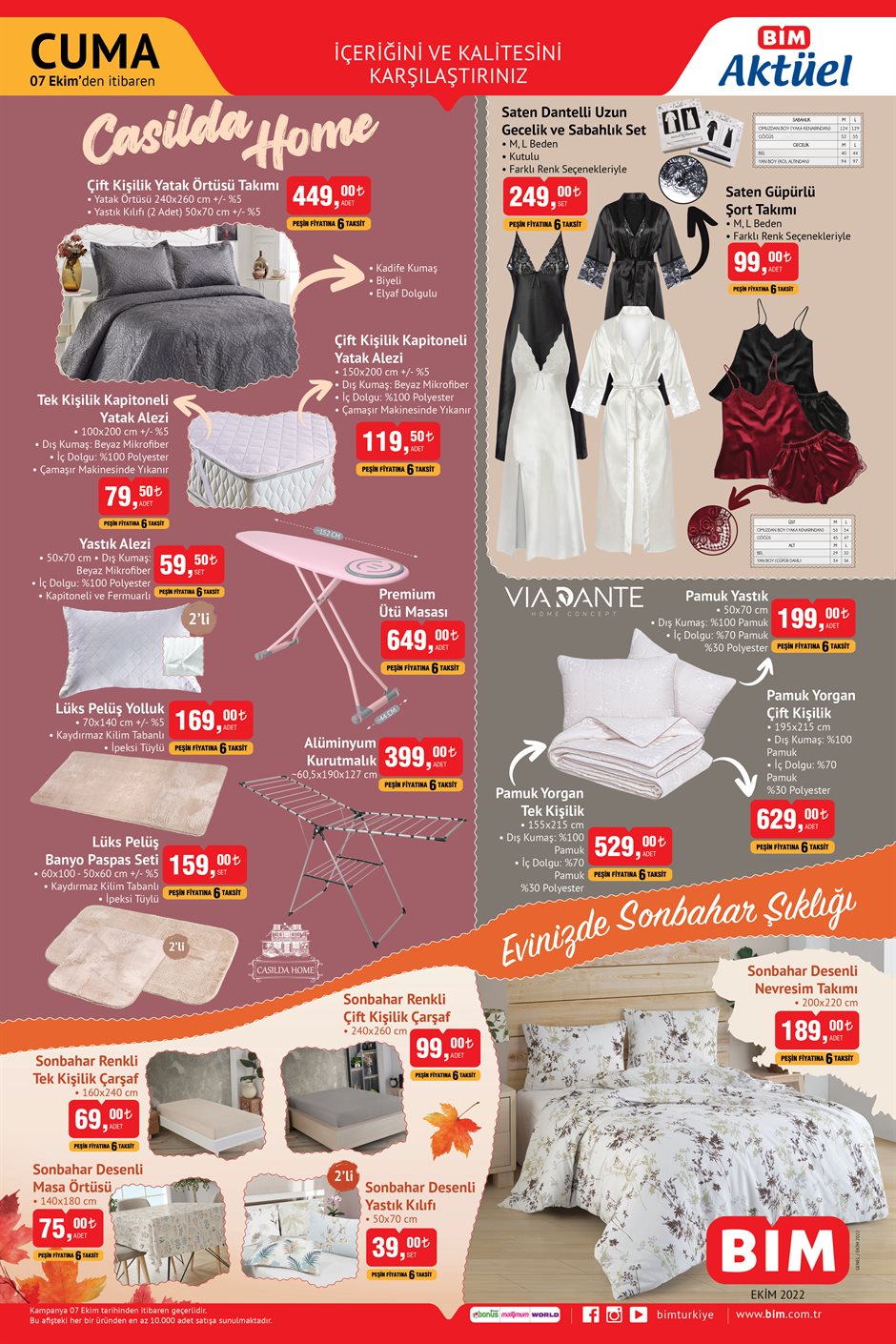Bugün Bim’e neler geldi? Bim 7 Ekim 2022 fiyat listesi