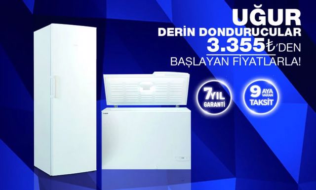Uğur derin dondurucularda şimdi al sonra öde kampanyası! Uğur Soğutma 9 Ekim 2022 fiyat listesi