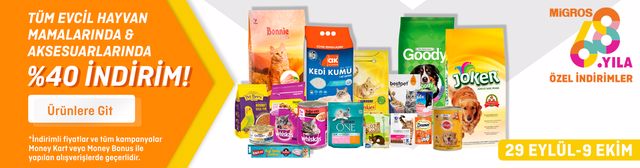 Migros’ta hayvan severleri sevindirecek yüzde 40 indirim! Migros 9 Ekim 2022 fiyat listesi