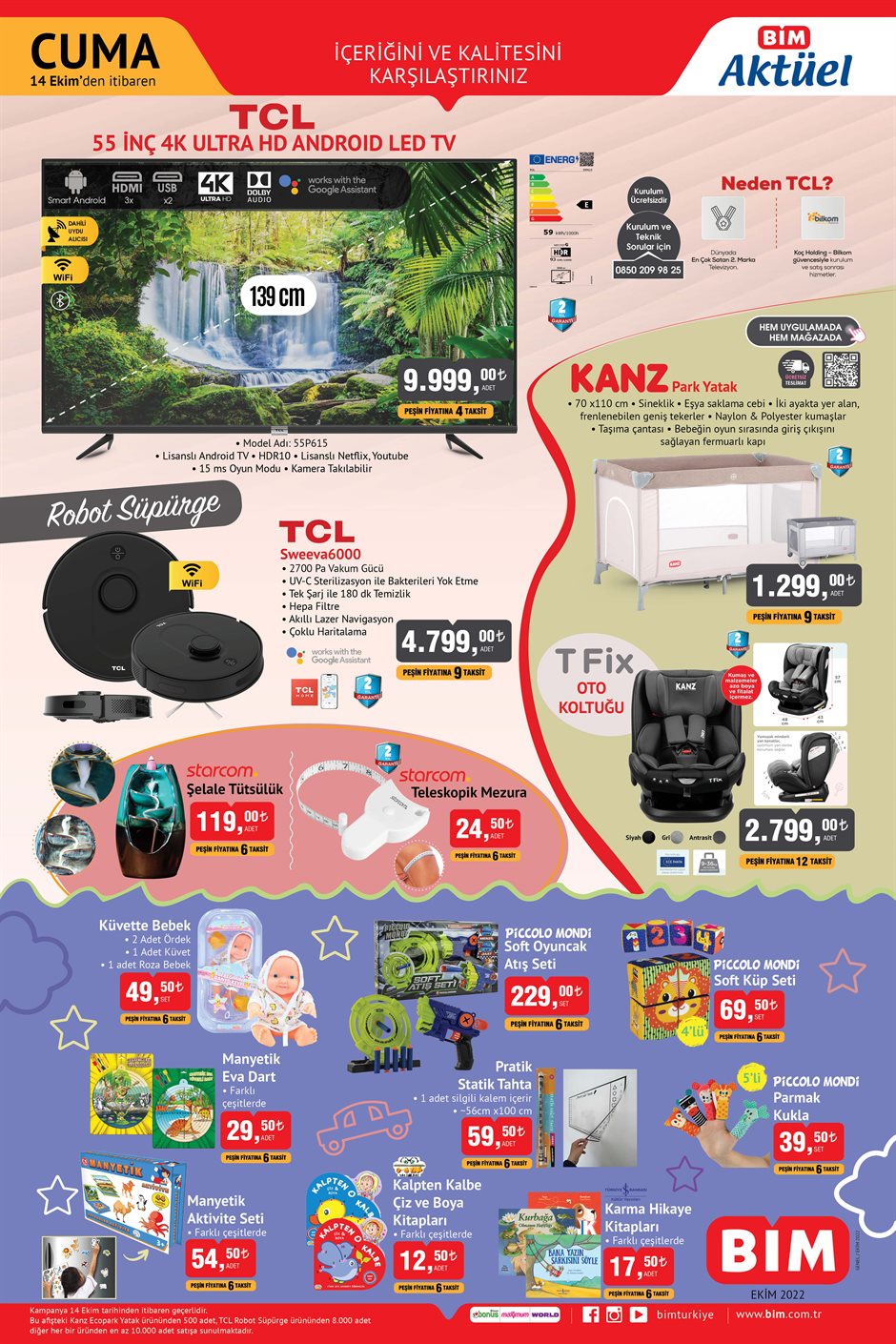 Bim yeni kataloğu yine dopdolu! Bim 14 Ekim 2022 fiyat listesi