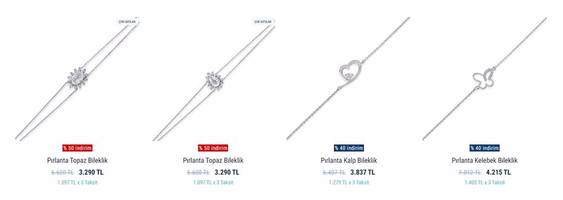 Blue Diamond pırlanta bileklikler yüzde 50 indirimli! Blue Diamond 12 Ekim 2022 fiyat listesi