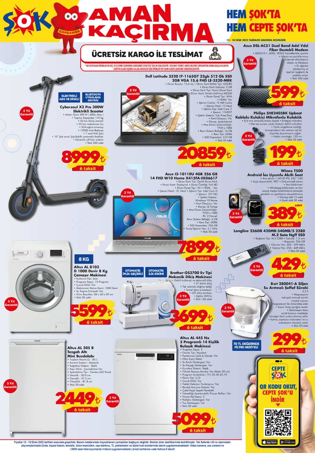 ŞOK Market te yüzde 50 ye varan indirim furyası başladı! ŞOK aktüel kataloğu 12 Ekim 2022 fiyat listesi...