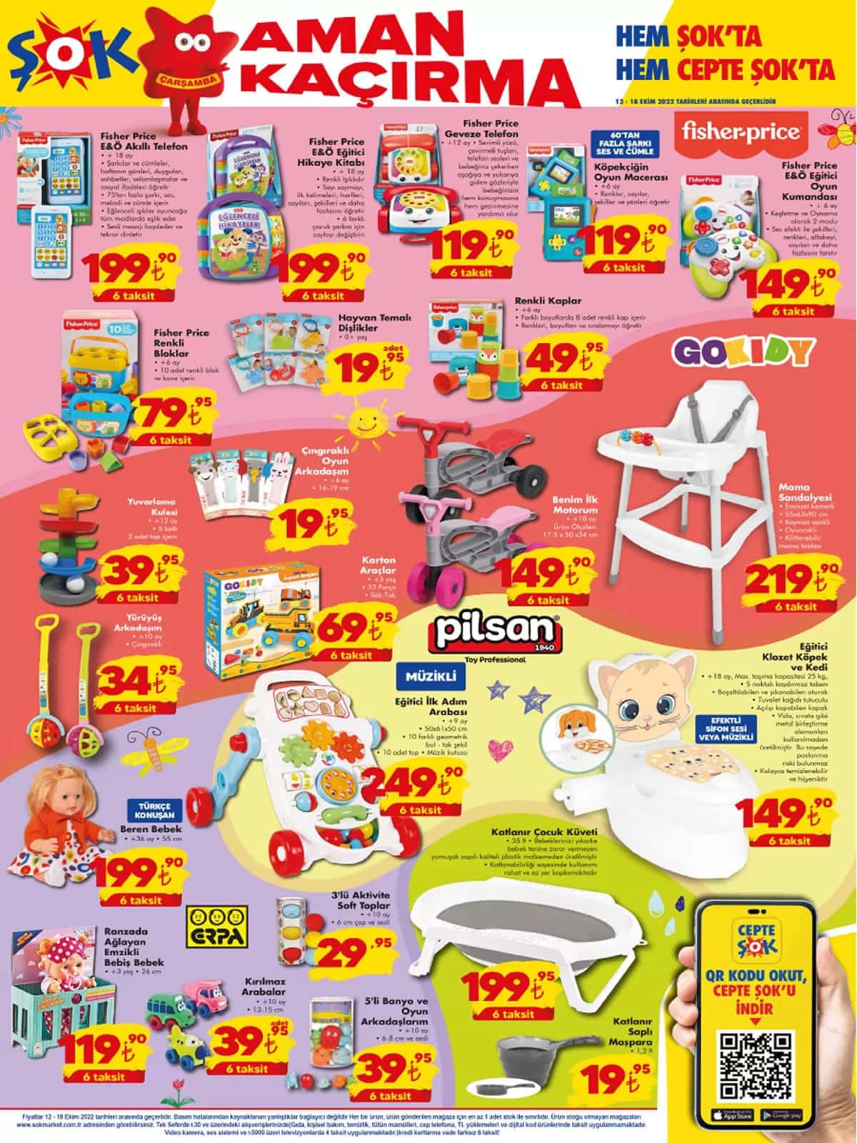 ŞOK Market te yüzde 50 ye varan indirim furyası başladı! ŞOK aktüel kataloğu 12 Ekim 2022 fiyat listesi...