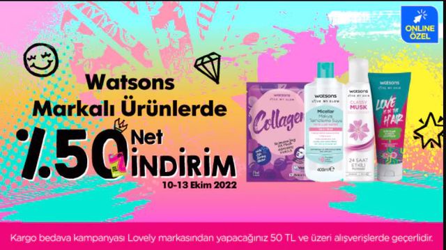 Watsons markalı ürünlerde net yüzde 50 indirim! Watsons 12 Ekim 2022 fiyat listesi