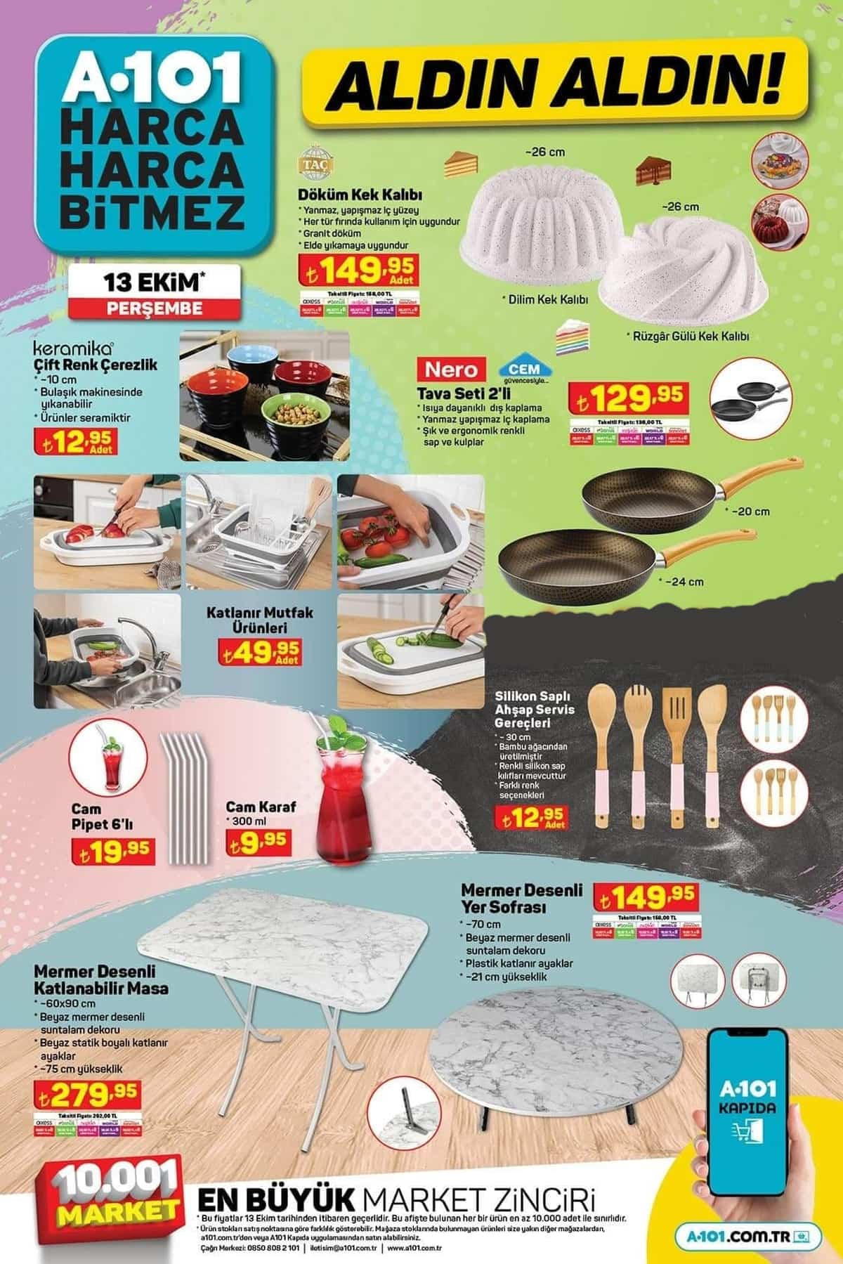 A101 in çılgın ürünleri bugün raflarda! 1 kg çay 59 TL! A101 aktüel kataloğu 13 Ekim 2022 fiyat listesi...