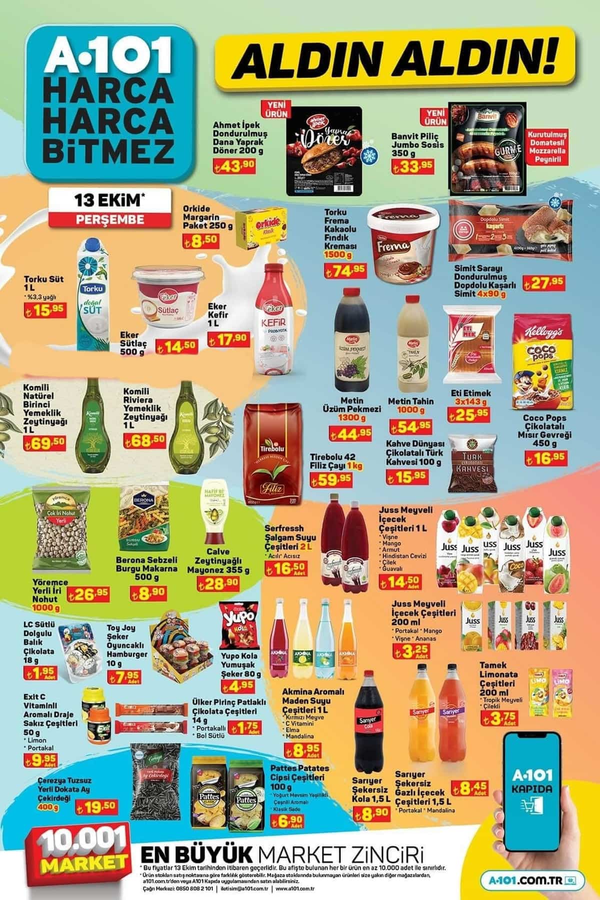 A101 in çılgın ürünleri bugün raflarda! 1 kg çay 59 TL! A101 aktüel kataloğu 13 Ekim 2022 fiyat listesi...