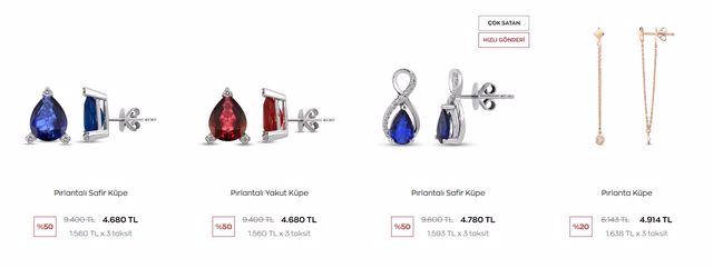 Zen pırlanta küpelerde yüzde 50’ye varan indirim! Zen Pırlanta 15 Ekim 2022 fiyat listesi