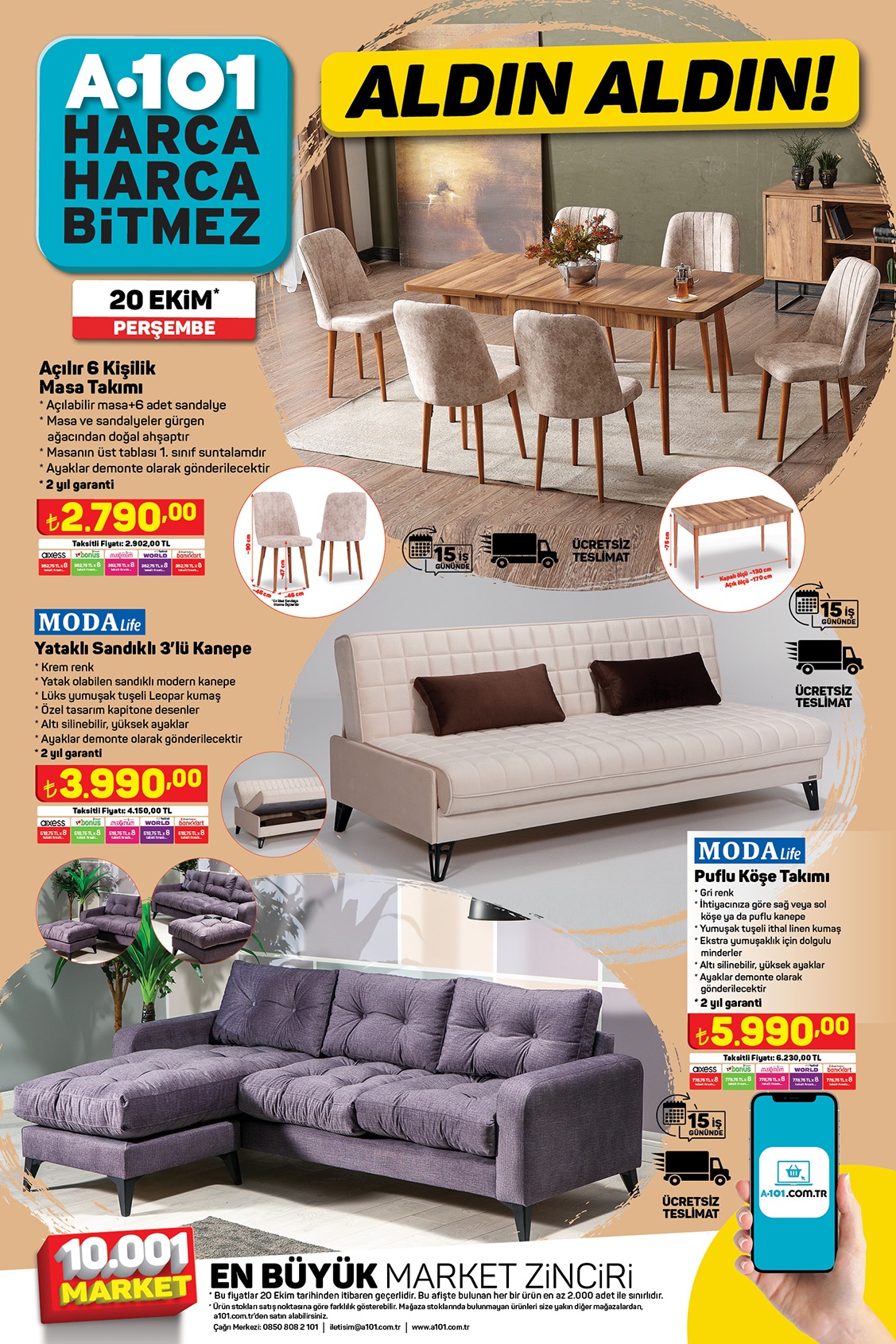 A101 indirimli aktüel ürünler kataloğu: Su arıtma cihazı 1.799 TL! Hemen bakın! A101 20 Ekim 2022 fiyat listesi...